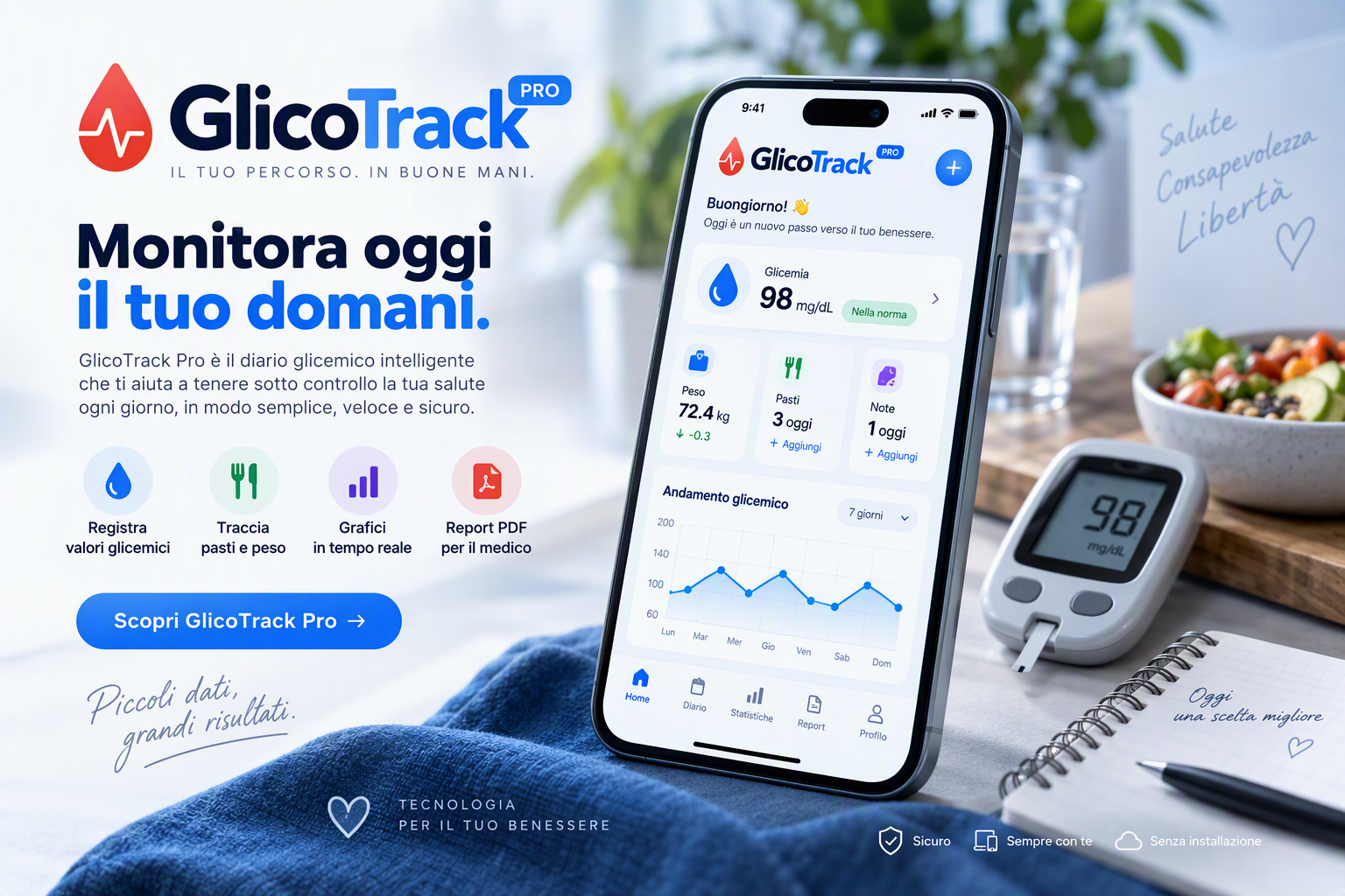 GlicoTrack Pro App